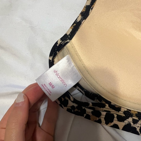 push up padded cheetah print bikini top - Picture 4 of 4